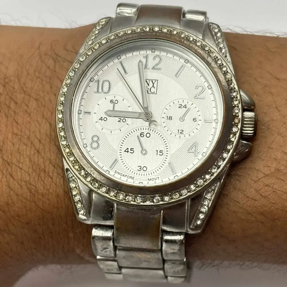 Silver NY&C Men's Watch